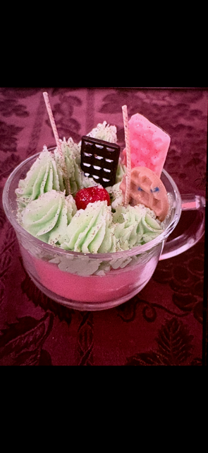 Strawberry Sundae Delight Candle