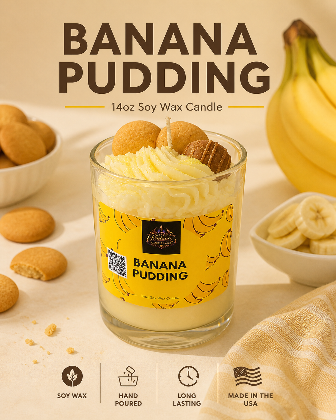 Banana Pudding Candle