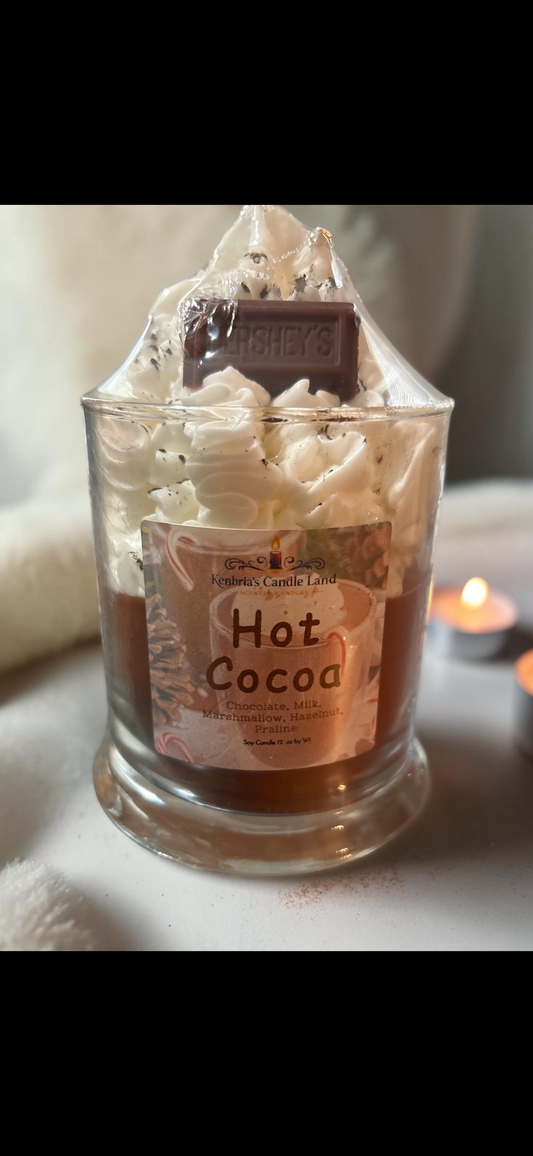 Hot Cocoa Dessert Candle